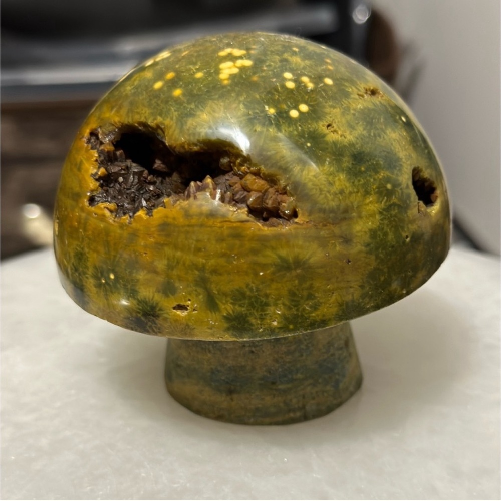 Ocean Jasper mushroom 🍄 with cave